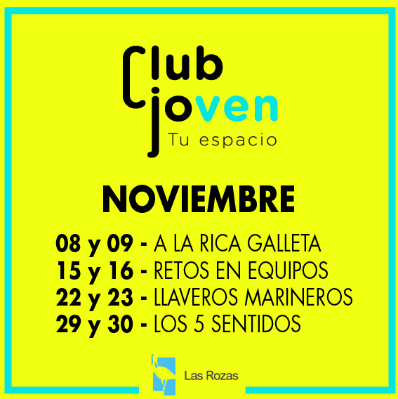 Actividades noviembre Club joven