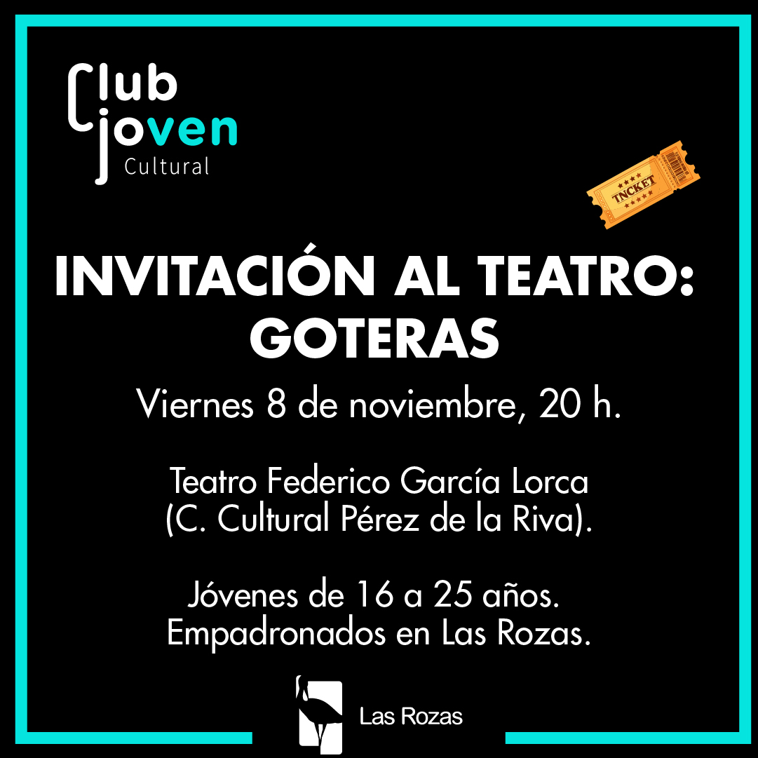 Invitación teatro Goteras